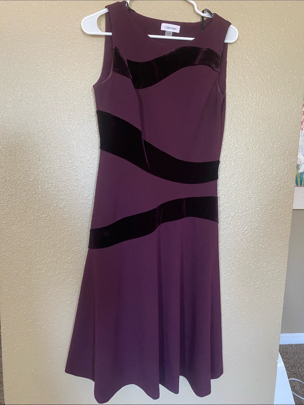 Calvin Klein Purple Dress